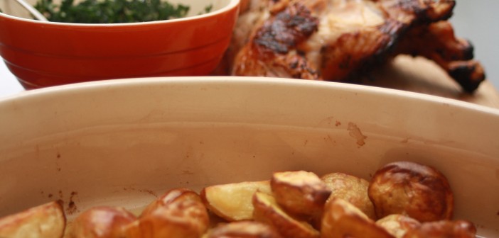 Rósmarínkjúklingur með steinseljusósu