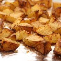 bakaðir kartöflubitar