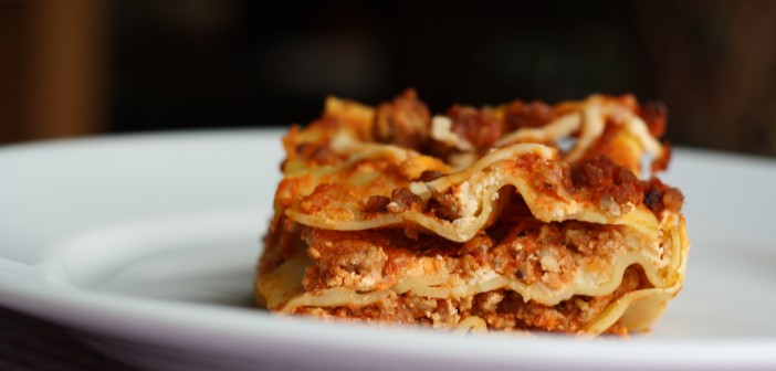 Lasagna með ítölskum pylsum