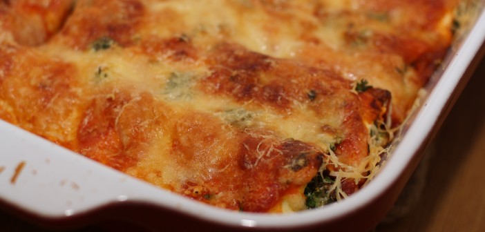 Canelloni með spínati og ricotta