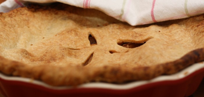 Eplapæ með karamelliseruðum eplum